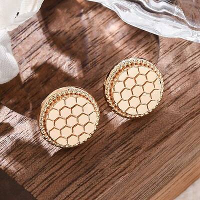 Brass Stud Earrings