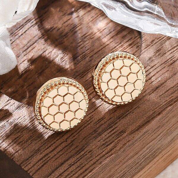 Brass Stud Earrings