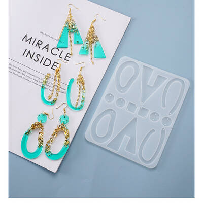 Geometry Pendant & Links Silicone Molds