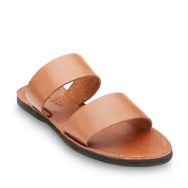 The Ophelia Leather Slide Sandal | Color: Black | Size: 9