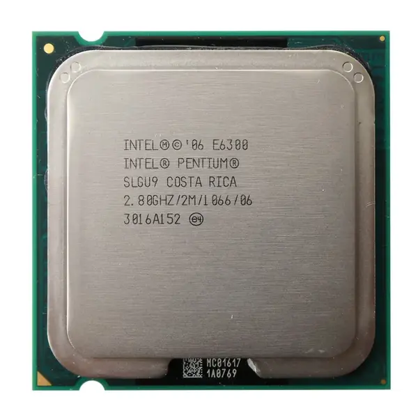 SLGU9 Intel Pentium E6300 Dual-Core 2.80GHz 1066MHz FSB 2MB L2 Cache Socket LGA775 Processor