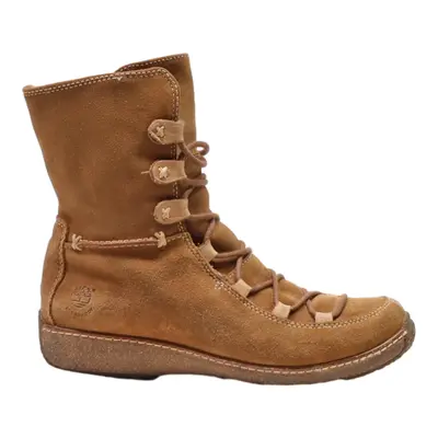 TIMBERLAND Lace-Up Boots Brown Leather Womens UK 8.5