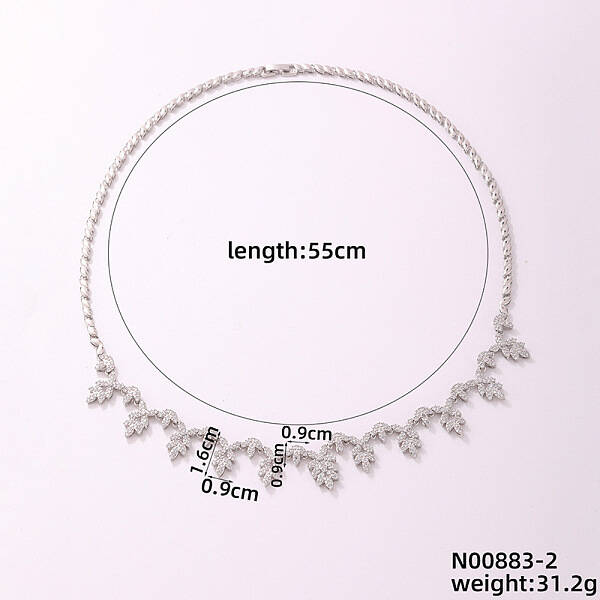 Minimalist Flower Brass Micro Pave Cubic Zirconia Pendant Necklaces for Women