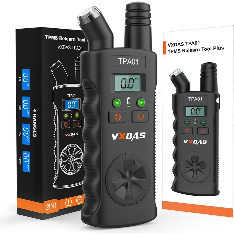 【Limited Time Event】TPMS Relearn Tool Digital Tire Pressure Gauge TPA01 Plus 2 in 1 Tire Monitor System Activation Tool f...
