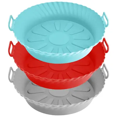 3Pcs Silicone Air Fryer Liners 8.6\