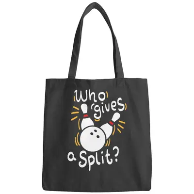 Mens Who Gives A Split? - Funny Bowling Pun Bags