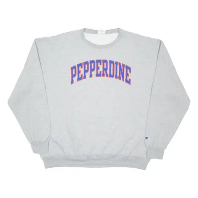 CHAMPION Pepperdine California Mens Sweatshirt Grey USA 2XL