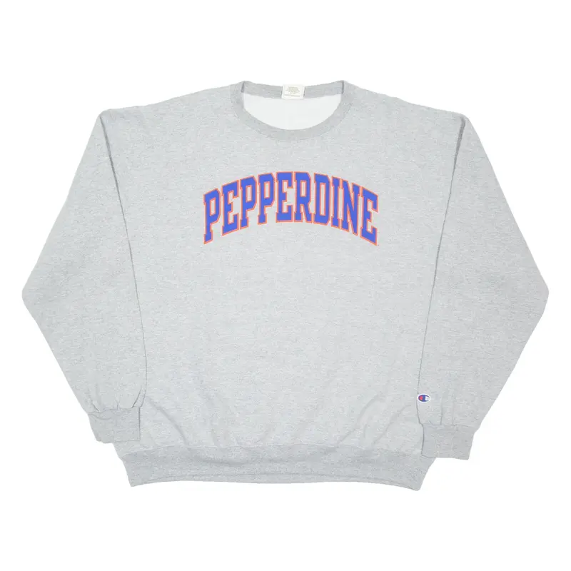 CHAMPION Pepperdine California Mens Sweatshirt Grey USA 2XL