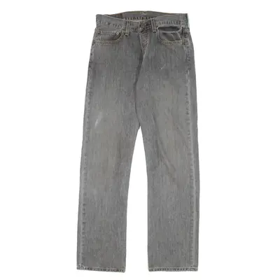 LEVI'S 501 Jeans Grey Denim Regular Straight Mens W29 L34