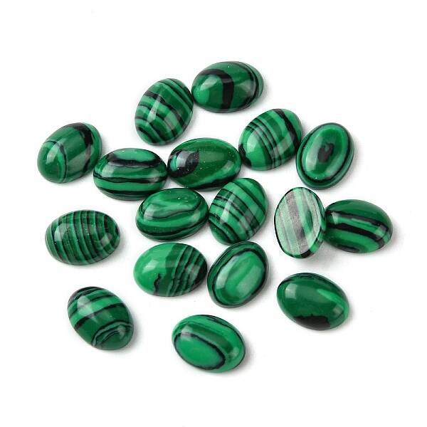Synthetic Malachite Cabochons