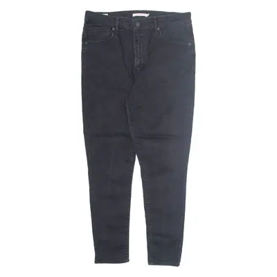 LEVI'S Mile High BIG E Womens Jeans Black Loose Skinny W33 L28