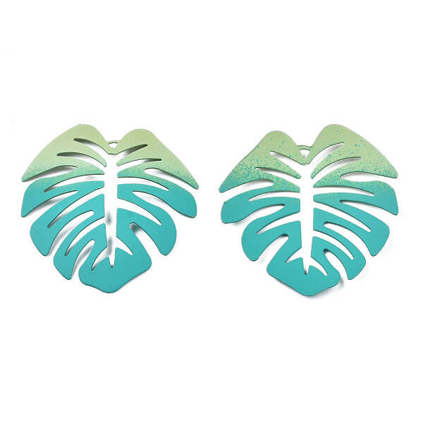 Spray Painted Iron Pendants