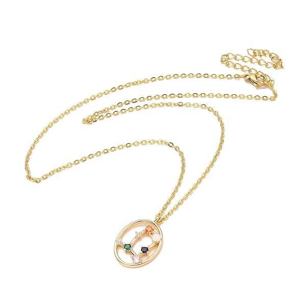 Colorful Cubic Zirconia Constellation Pendant Necklace