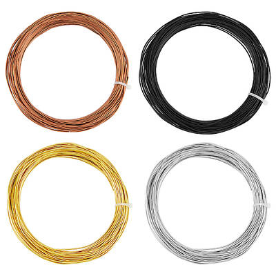 80M 4 Colors Round Aluminum Craft Wire