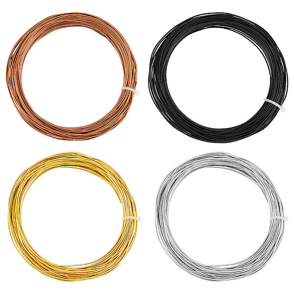 80M 4 Colors Round Aluminum Craft Wire