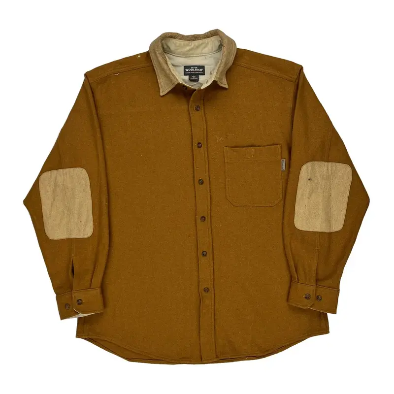 Woolrich Flannel Shirt - XL Brown Wool Blend