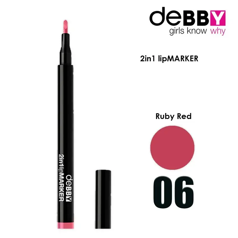 Lip Marker Debby 2 In 1 Col.06