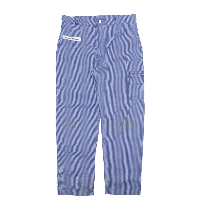 BERUFSKIEIDER KUPRECHT Workwear Cargo Striped Trousers Blue Regular Straight Mens W36 L30