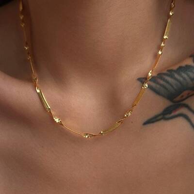 304 Stainless Steel Twisted Snake Necklaces for Women