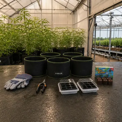3-Gallon Pots and Growing Support Items