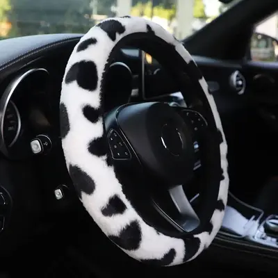 Black Friday Early Deals Car Steering Wheel Cover, Cute Heart Pattern Steering Wheel Protector, Car Accessories For Daily Lif...