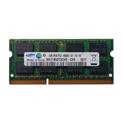 Samsung M471B5273CHO-CF8 | 4GB DDR3-1066MHz PC3-8500 Non-ECC Unbuffered SODIMM CL7 2Rx8 1.5V 204-Pin Memory Module