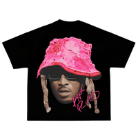 Future Pink Big Face Graphic Rap Tee