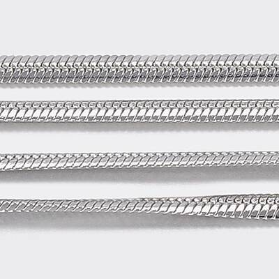 Tarnish Resistant 304 Stainless Steel Flat Snake Chains