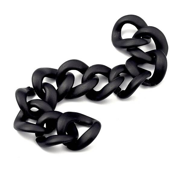 Handmade Spray Painted CCB Plastic Curb Chains
