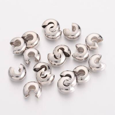 Brass Crimp Beads Covers