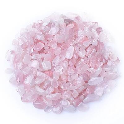Natural Rose Quartz Tumbled Chips