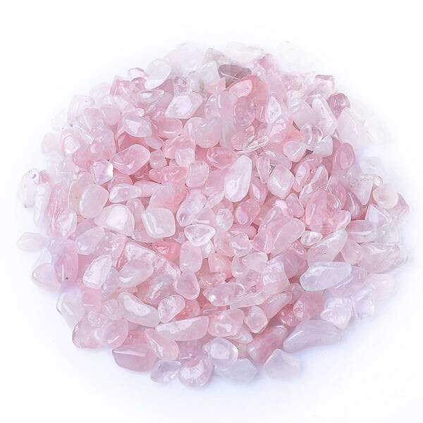 Natural Rose Quartz Tumbled Chips