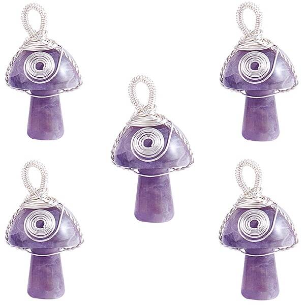 Natural Amethyst Pendants