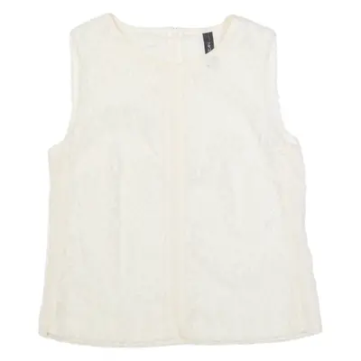 MARC CAIN Womens Vest White Sleeveless M