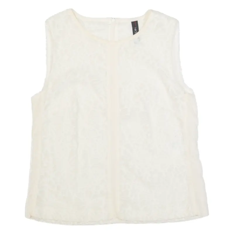 MARC CAIN Womens Vest White Sleeveless M