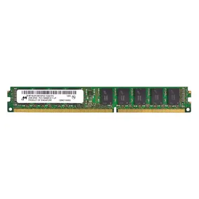 Micron MT18JDF25672PDZ-1G4G1FE | 2GB DDR3-1333MHz PC3-10600 ECC Registered VLP RDIMM CL9 2Rx8 1.5V 240-Pin Memory Module