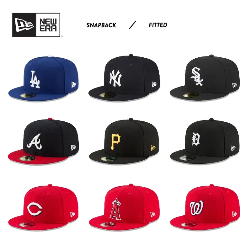 NEW ERA 59FIFTY MLB Baseball Hat National Teams Fitted Snapback Los Angeles Dodgers New York Yankees Boston Red Sox Hats Cap ...