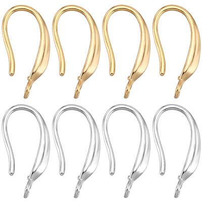 28Pcs 2 Colors Rack Plating Eco-friendly Brass Earring Hooks