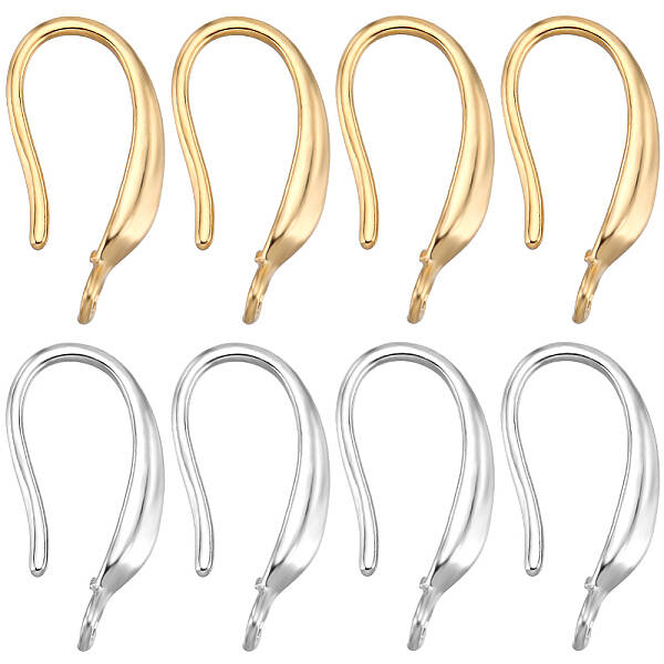 28Pcs 2 Colors Rack Plating Eco-friendly Brass Earring Hooks