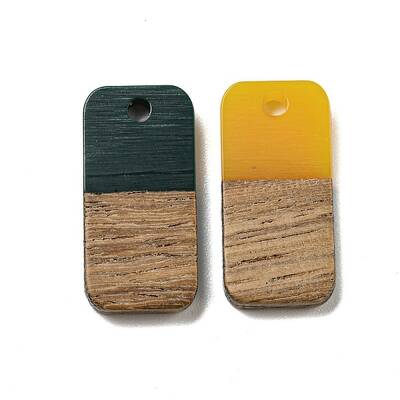 Resin & Walnut Wood Pendants