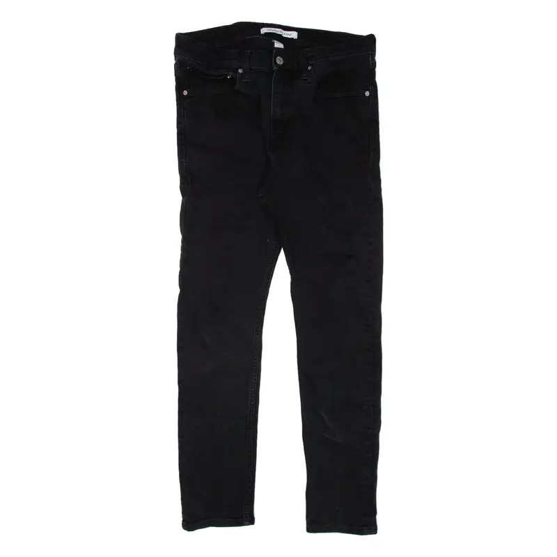CALVIN KLEIN JEANS Mens Jeans Black Slim Skinny W32 L27