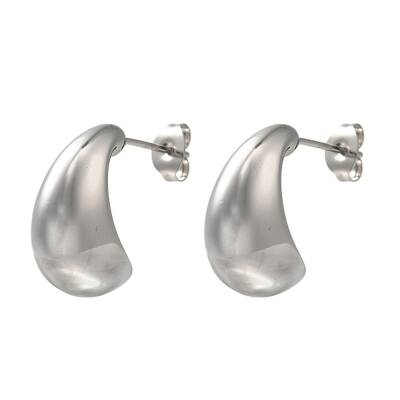 304 Stainless Steel Teardrop Stud Earrings for Wome