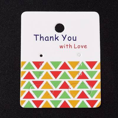 Paper Jewelry Display Cards