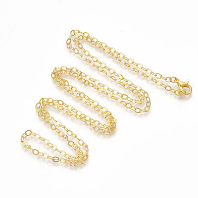 Brass Cable Chain Necklace Making