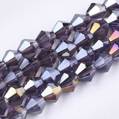 Electroplate Glass Beads Strands