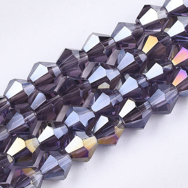 Electroplate Glass Beads Strands