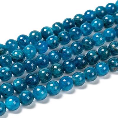 Round Natural Apatite Beads Strands