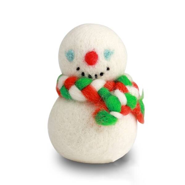 Christmas Snowman Needle Felting Kit