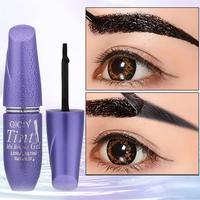 Upgraded Easy Peel-Off Eyebrow Gel - Waterproof & Sweatproof, Long-Lasting Black Brown Tattoo Tint, Film Forming, 4 Color Opt...