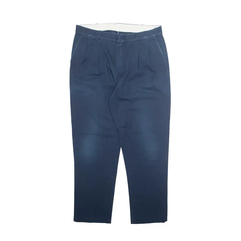 DICKIES Chino Mens Trousers Blue Regular Straight W36 L30